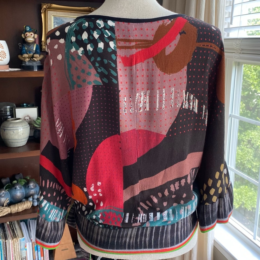 Anthropologie “Conditions Apply” Abstract Blouse XS EUC - Picture 7 of 11